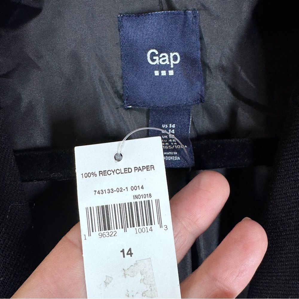 NWT Gap Women's Academy Blazer In Black Career Business Casual Plus Size 14 - Picture 3 of 5
